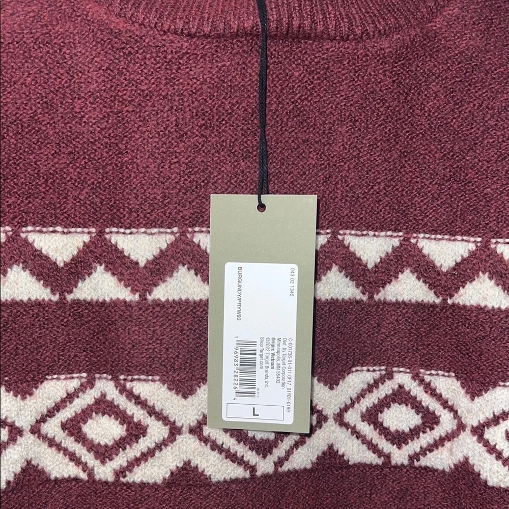 Goodfellow & Co Burgundy Crewneck Sweater